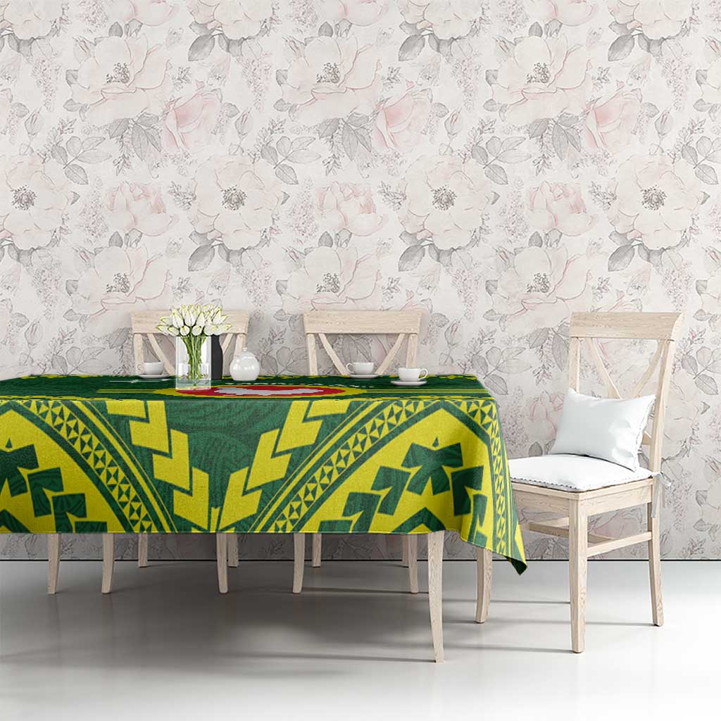 Manu'a Flag Day Tablecloth Polynesian Pattern National Color Proud