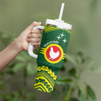 Manu'a Flag Day Tumbler With Handle Polynesian Pattern National Color Proud