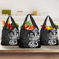 Attelong Guam Chamorro Grocery Bag Guahan Seal Tattoo LT14 3-pack One Size Black - Polynesian Pride