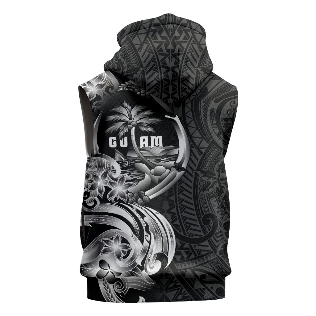 Attelong Guam Chamorro Sleeveless Hoodie Guahan Seal Tattoo LT14 - Polynesian Pride
