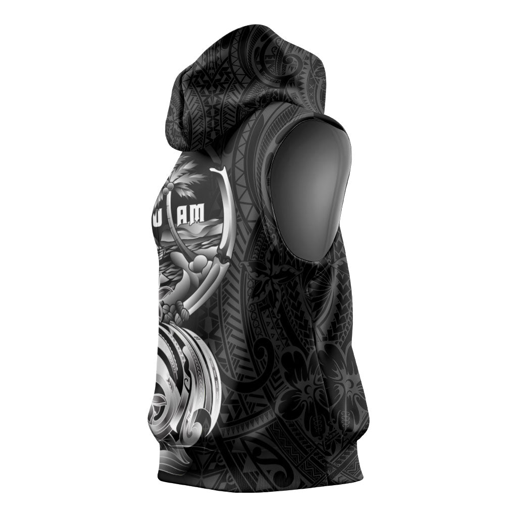 Attelong Guam Chamorro Sleeveless Hoodie Guahan Seal Tattoo LT14 - Polynesian Pride