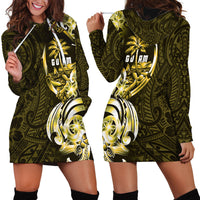 Amariyu Guam Chamorro Hoodie Dress Guahan Seal Tattoo LT14 - Polynesian Pride