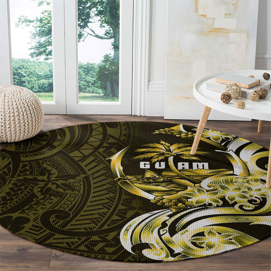 Amariyu Guam Chamorro Round Carpet Guahan Seal Tattoo LT14 - Polynesian Pride