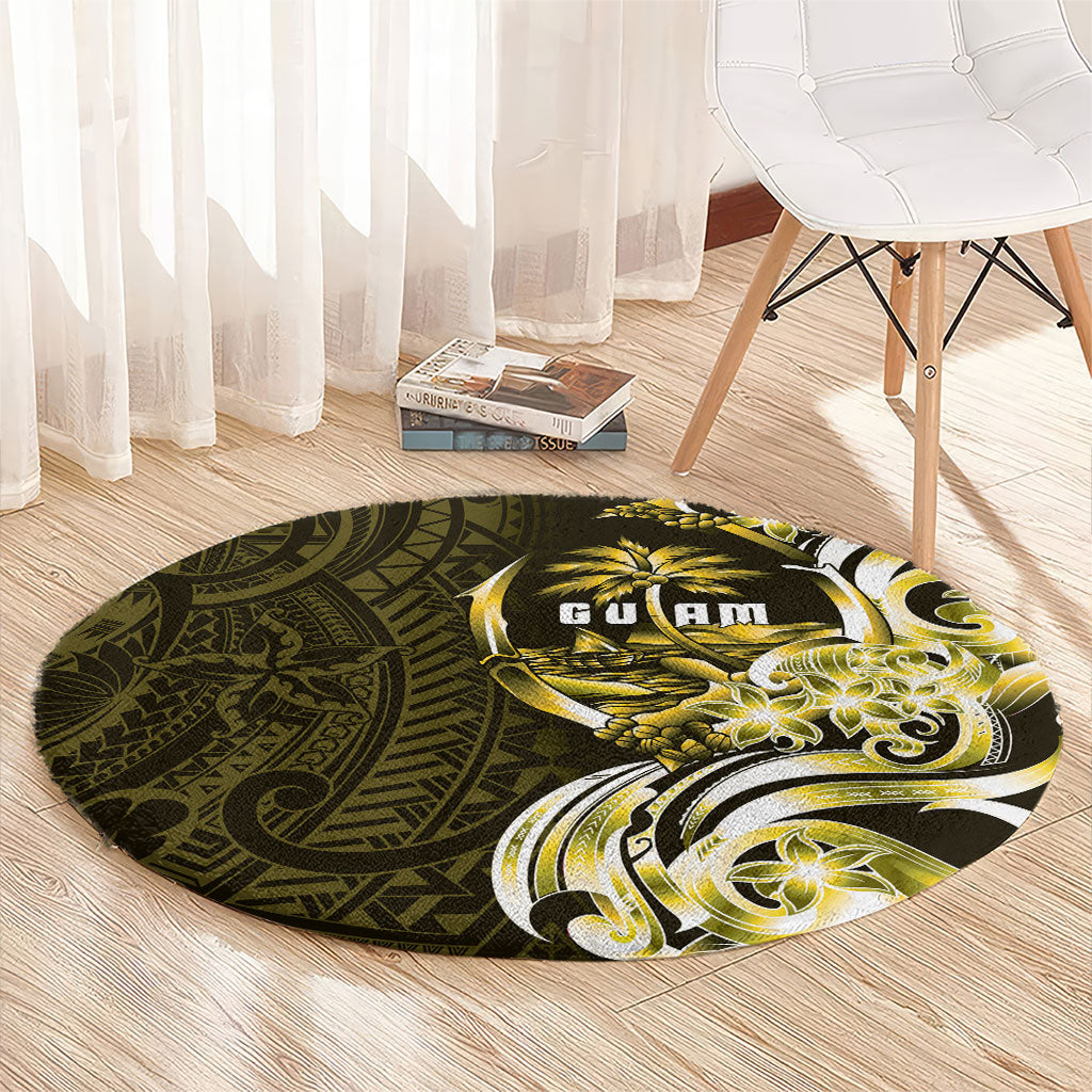 Amariyu Guam Chamorro Round Carpet Guahan Seal Tattoo LT14 - Polynesian Pride
