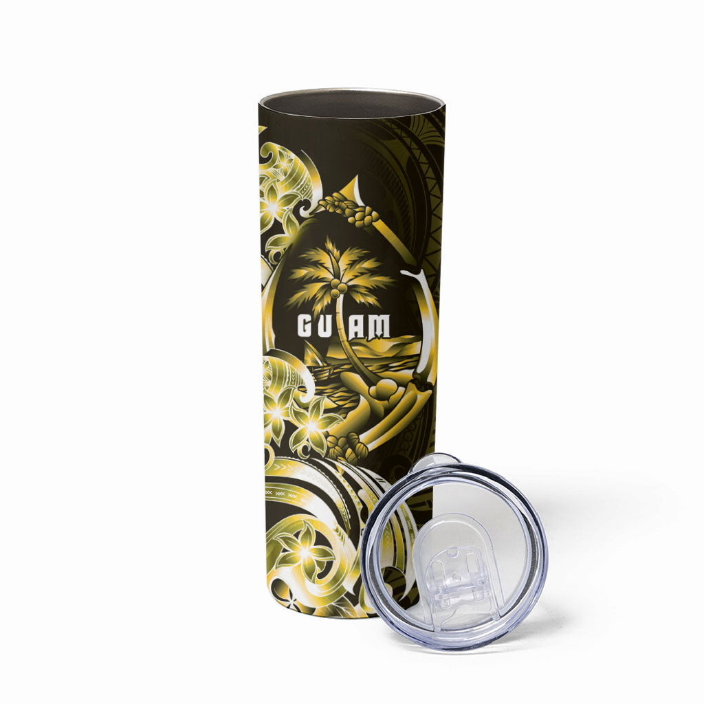 Amariyu Guam Chamorro Skinny Tumbler Guahan Seal Tattoo LT14 - Polynesian Pride