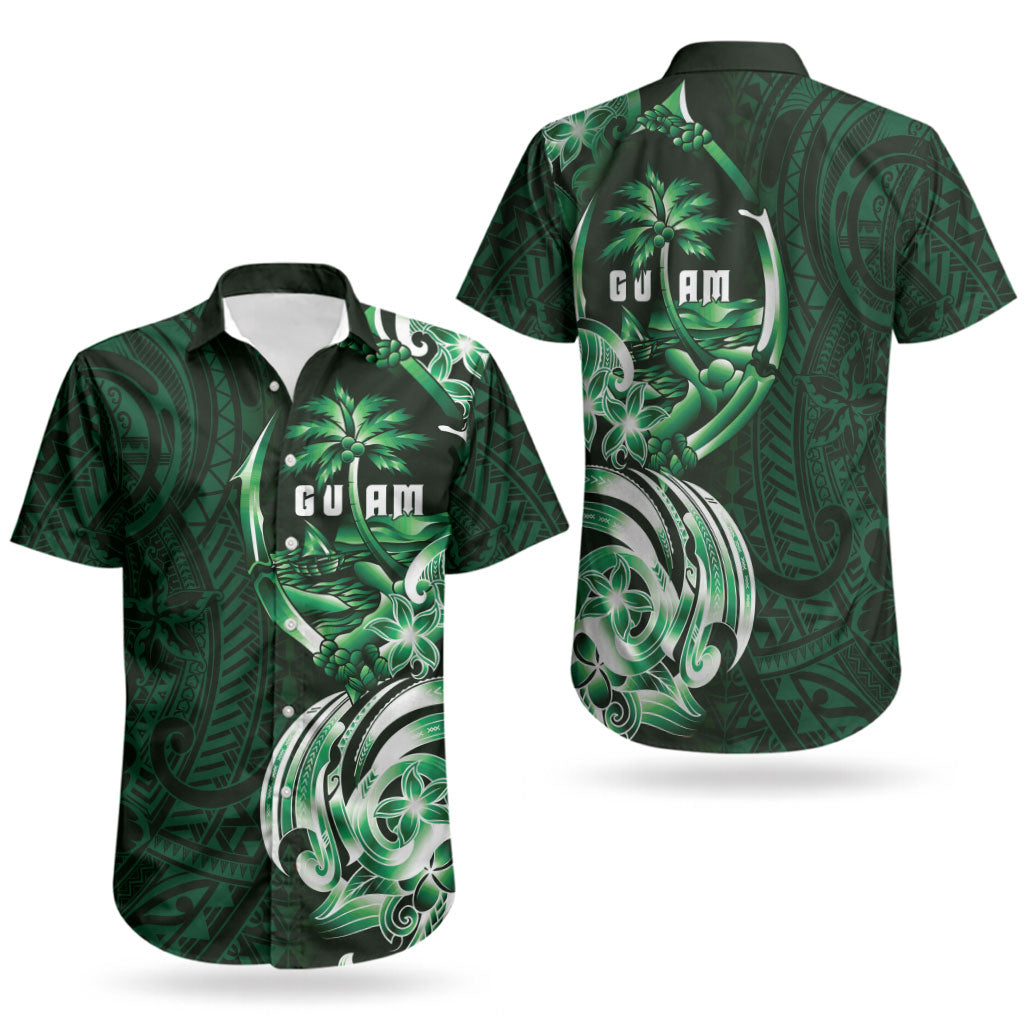 Betde Guam Chamorro Couples Matching Short Sleeve Bodycon Dress and Hawaiian Shirt Guahan Seal Tattoo LT14 - Polynesian Pride