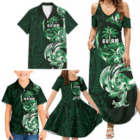 Betde Guam Chamorro Family Matching Summer Maxi Dress and Hawaiian Shirt Guahan Seal Tattoo LT14 - Polynesian Pride