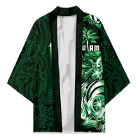 Betde Guam Chamorro Kimono Guahan Seal Tattoo LT14 Unisex Green - Polynesian Pride