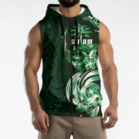 Betde Guam Chamorro Sleeveless Zip Hoodie Guahan Seal Tattoo LT14 - Polynesian Pride