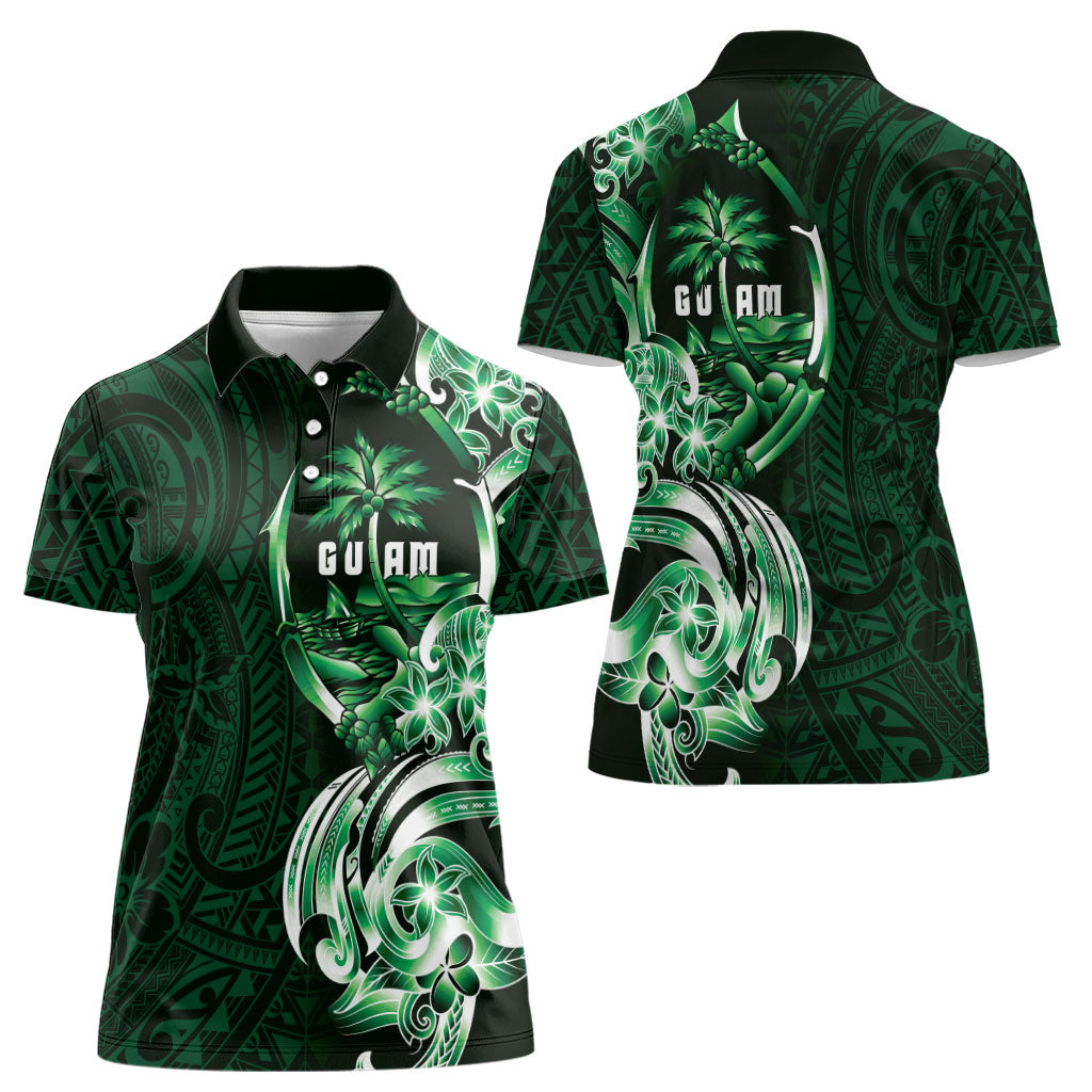Betde Guam Chamorro Women Polo Shirt Guahan Seal Tattoo LT14 - Polynesian Pride