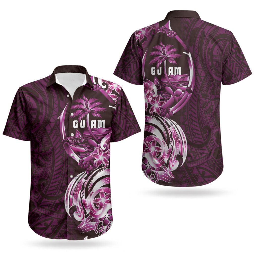 Kulot Di Rosa Guam Chamorro Couples Matching Mermaid Dress and Hawaiian Shirt Guahan Seal Tattoo LT14 - Polynesian Pride