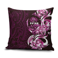 Kulot Di Rosa Guam Chamorro Pillow Cover Guahan Seal Tattoo LT14 Pink - Polynesian Pride