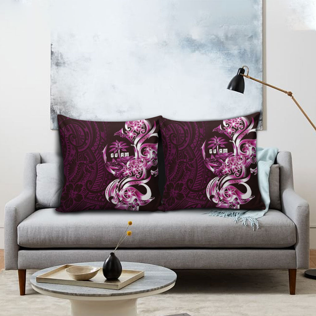 Kulot Di Rosa Guam Chamorro Pillow Cover Guahan Seal Tattoo LT14 - Polynesian Pride