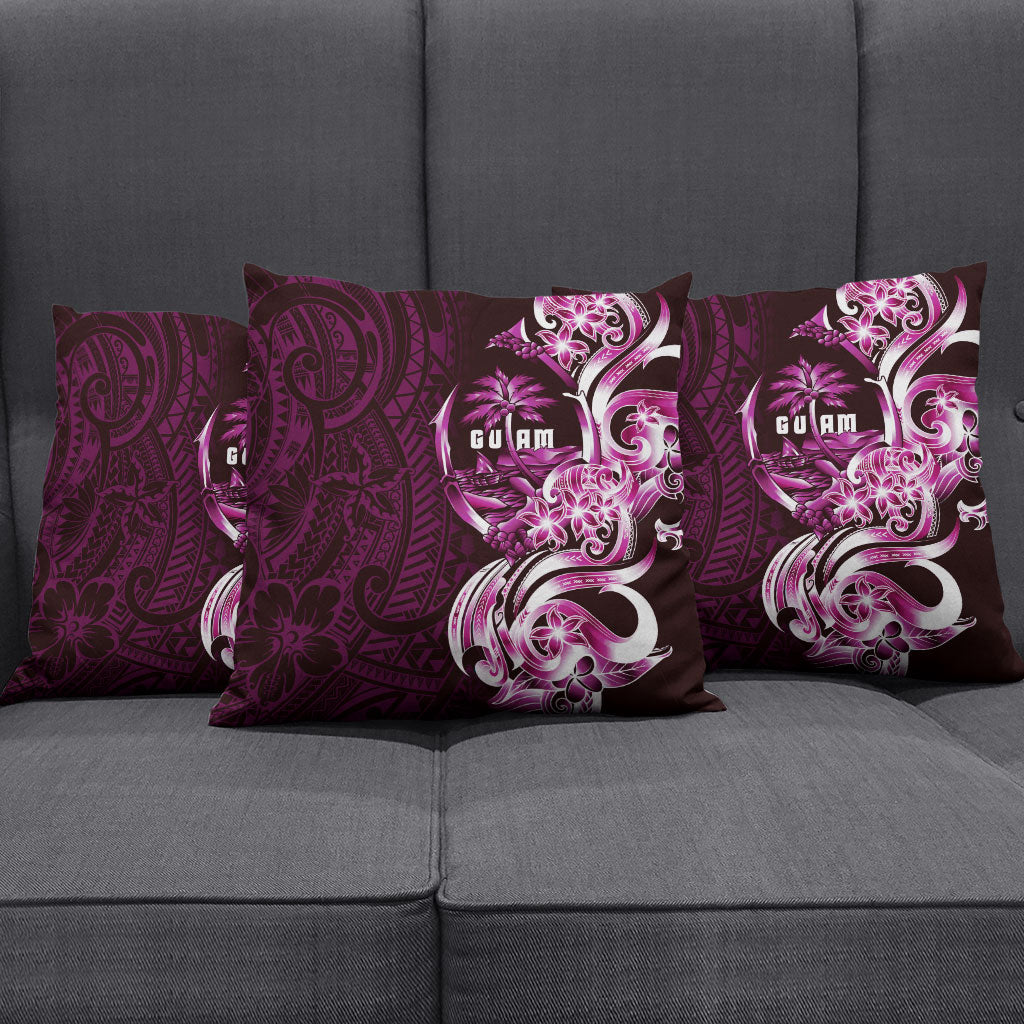 Kulot Di Rosa Guam Chamorro Pillow Cover Guahan Seal Tattoo LT14 - Polynesian Pride
