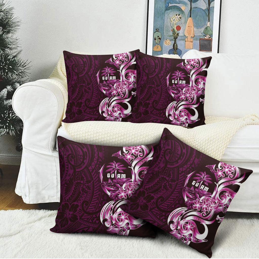 Kulot Di Rosa Guam Chamorro Pillow Cover Guahan Seal Tattoo LT14 - Polynesian Pride