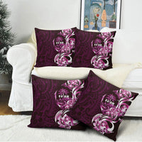 Kulot Di Rosa Guam Chamorro Pillow Cover Guahan Seal Tattoo LT14 - Polynesian Pride