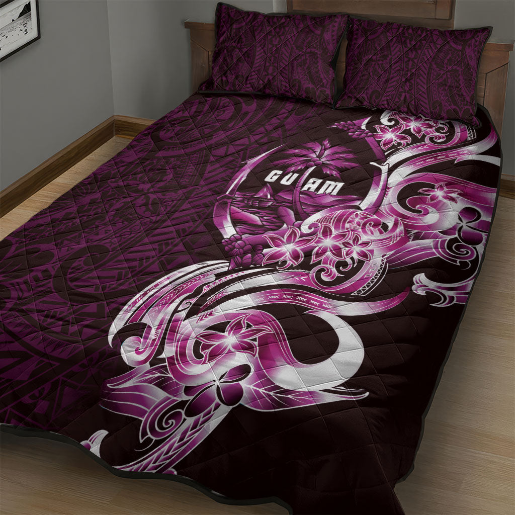 Kulot Di Rosa Guam Chamorro Quilt Bed Set Guahan Seal Tattoo LT14 - Polynesian Pride