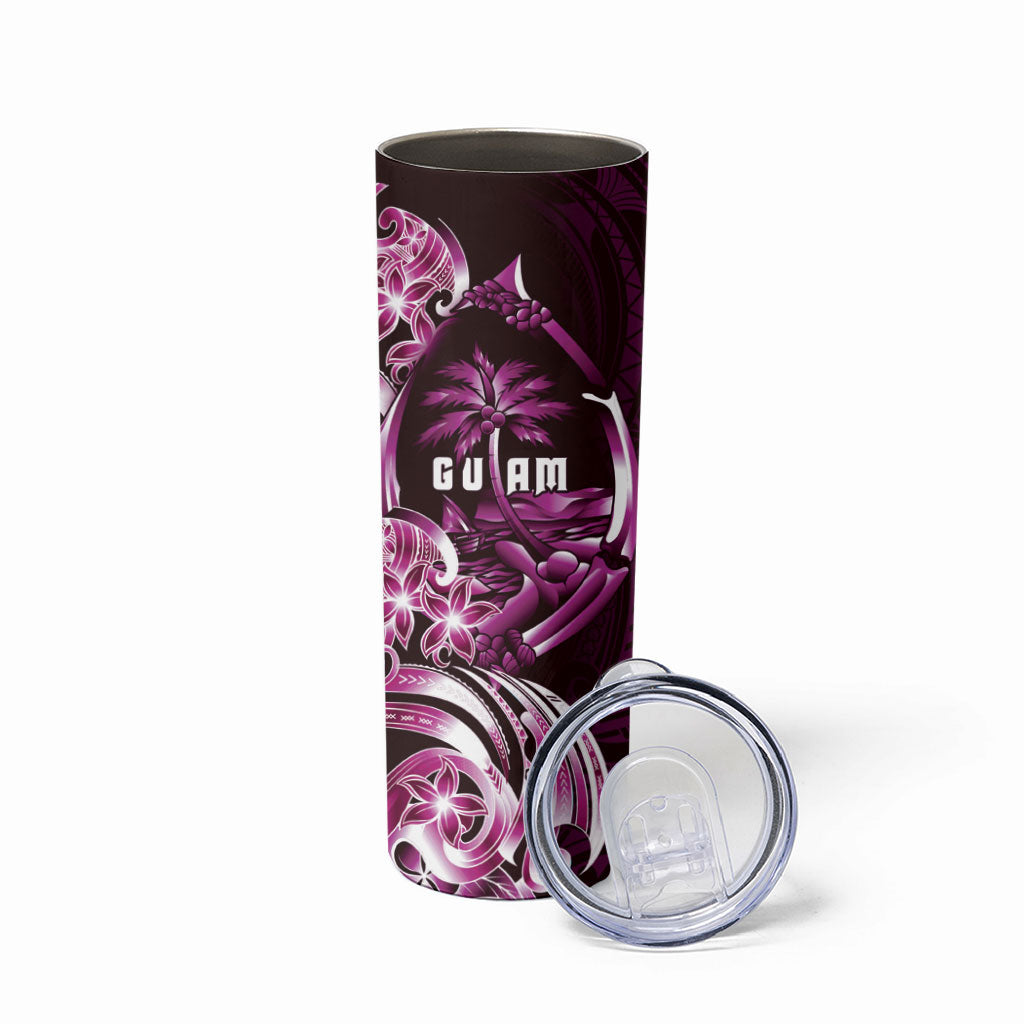 Kulot Di Rosa Guam Chamorro Skinny Tumbler Guahan Seal Tattoo LT14 - Polynesian Pride