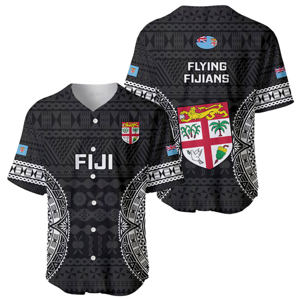 Fiji Sevens Rugby Baseball Jersey Fijian 7s Tapa Polynesian Art LT14 main image 0