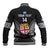 Custom Fiji Rugby Baseball Jacket 2023 Fijian Tapa Pattern World Cup Black LT14 - Polynesian Pride