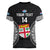 Custom Fiji Rugby Women V Neck T Shirt 2023 Fijian Tapa Pattern World Cup Black LT14 - Polynesian Pride