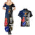 New Zealand And France Rugby Couples Matching Summer Maxi Dress and Hawaiian Shirt All Black With Les Bleus Together 2023 World Cup LT14 - Polynesian Pride