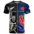 Custom New Zealand And France Rugby T Shirt All Black With Les Bleus Together 2023 World Cup LT14 Black - Polynesian Pride