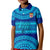Personalised Fiji Kid Polo Shirt Unique Fijian Tapa Pattern With Coat Of Arms LT14 Kid Blue - Polynesian Pride