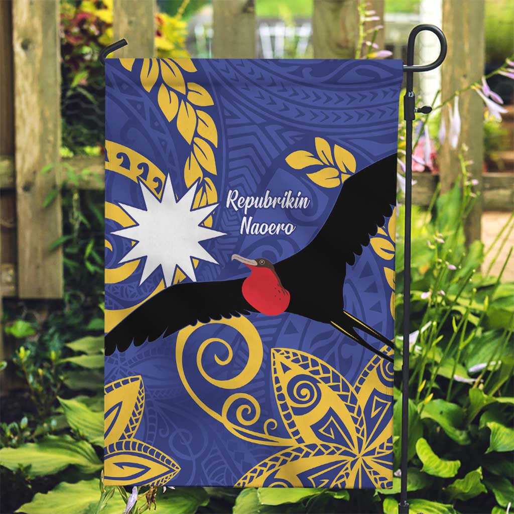 Nauru Angam Day Garden Flag Naoero Frigate Bird Polynesian Pattern