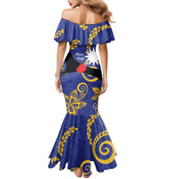 Nauru Angam Day Mermaid Dress Naoero Frigate Bird Polynesian Pattern LT14 - Polynesian Pride