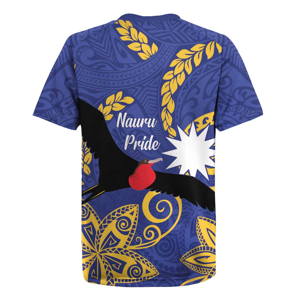 Nauru Angam Day Rugby Jersey Naoero Frigate Bird Polynesian Pattern