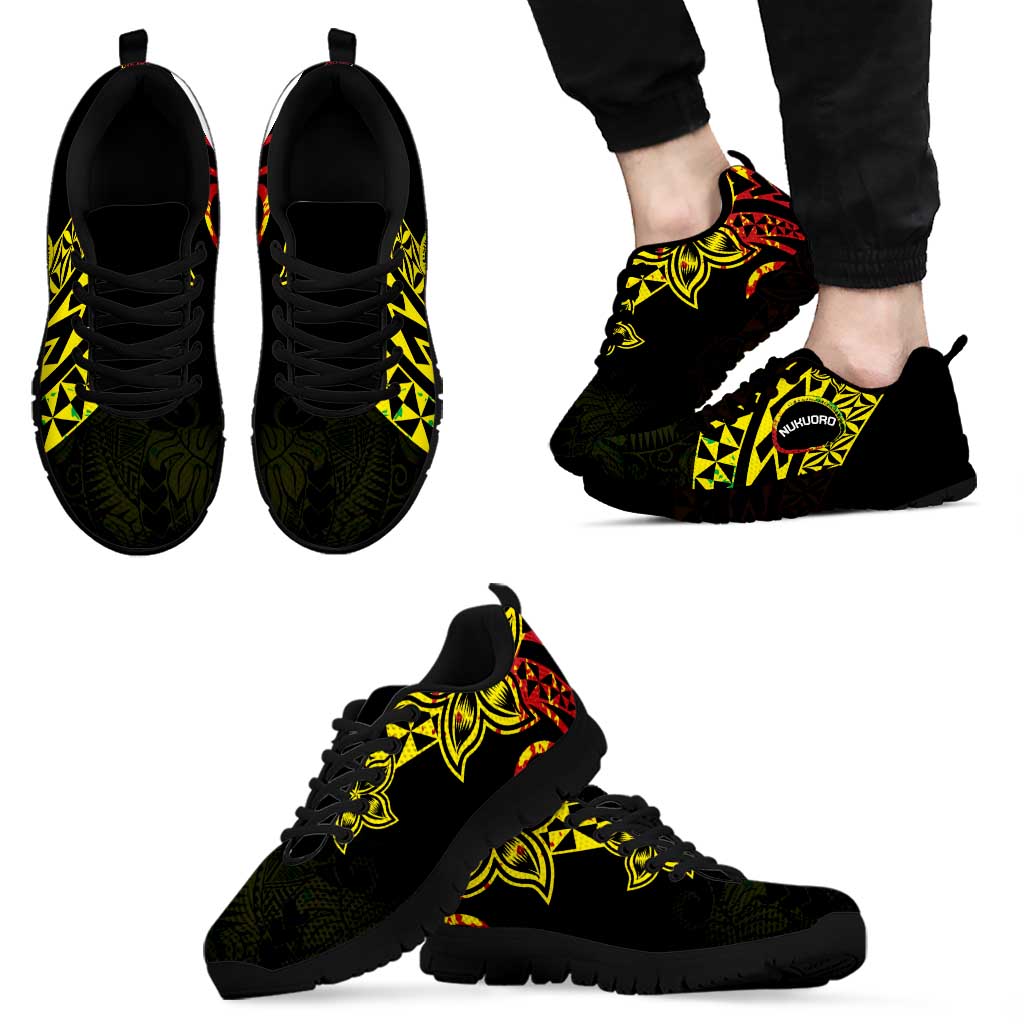 Nukuoro Atoll Sneakers Polynesian Tattoo Curves Reggae Version