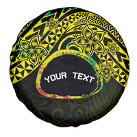 Personalised Nukuoro Atoll Spare Tire Cover Polynesian Tattoo Curves Reggae Version