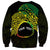 Personalised Nukuoro Atoll Sweatshirt Polynesian Tattoo Curves Reggae Version