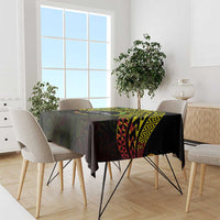 Personalised Nukuoro Atoll Tablecloth Polynesian Tattoo Curves Reggae Version