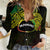 Personalised Nukuoro Atoll Women Casual Shirt Polynesian Tattoo Curves Reggae Version