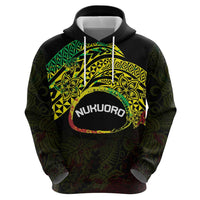Personalised Nukuoro Atoll Zip Hoodie Polynesian Tattoo Curves Reggae Version LT14 - Polynesian Pride