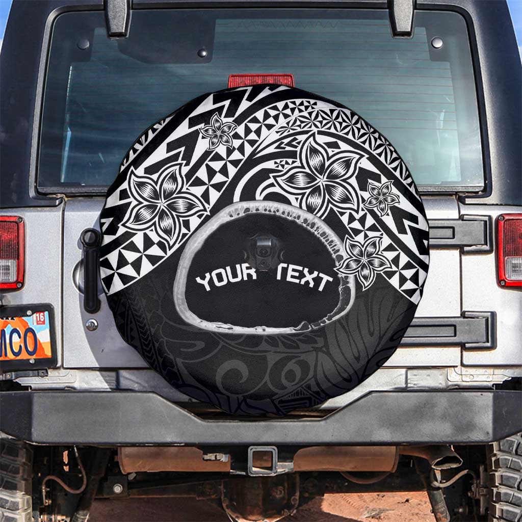 Personalised Pohnpei Nukuoro Micronesia Spare Tire Cover Polynesian Tattoo Curves Black Version LT14 Black - Polynesian Pride