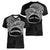 Personalised Pohnpei Nukuoro Micronesia Women V-Neck T-Shirt Polynesian Tattoo Curves Black Version