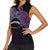 Personalised Pohnpei Nukuoro Micronesia Women Sleeveless Polo Shirt Polynesian Tattoo Curves Purple Version