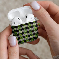 Aloha Hawaii Pakalana Pikake Lei AirPods Case Palaka Inspired Hawaiian-plaid Black