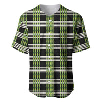 Aloha Hawaii Pakalana Pikake Lei Baseball Jersey Palaka Inspired Hawaiian-plaid Black