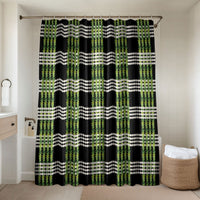 Aloha Hawaii Pakalana Pikake Lei Bathroom Set Palaka Inspired Hawaiian-plaid Black