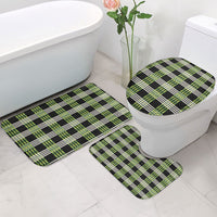 Aloha Hawaii Pakalana Pikake Lei Bathroom Set Palaka Inspired Hawaiian-plaid Black
