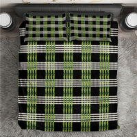 Aloha Hawaii Pakalana Pikake Lei Bedding Set Palaka Inspired Hawaiian-plaid Black