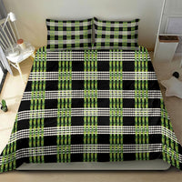 Aloha Hawaii Pakalana Pikake Lei Bedding Set Palaka Inspired Hawaiian-plaid Black