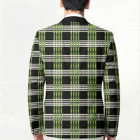 Aloha Hawaii Pakalana Pikake Lei Blazer Palaka Inspired Hawaiian-plaid Black