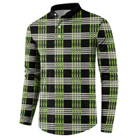 Aloha Hawaii Pakalana Pikake Lei Button Sweatshirt Palaka Inspired Hawaiian-plaid Black