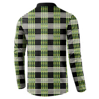 Aloha Hawaii Pakalana Pikake Lei Button Sweatshirt Palaka Inspired Hawaiian-plaid Black
