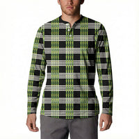 Aloha Hawaii Pakalana Pikake Lei Button Sweatshirt Palaka Inspired Hawaiian-plaid Black
